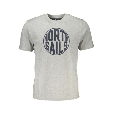 North Sails Brown Cotton Men T-Shirt