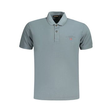 Napapijri Brown Cotton Men Polo Shirt