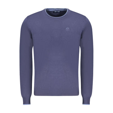 North Sails Blue Cotton Men Sweater