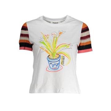 Desigual White Cotton Women Top