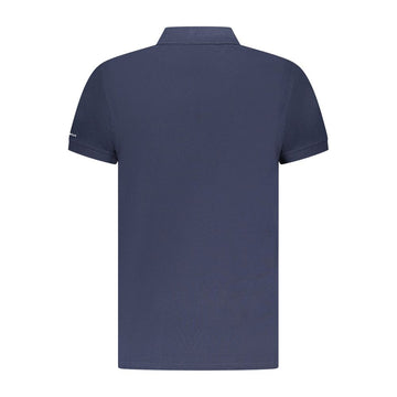 Trussardi Blue Cotton Men Polo Shirt