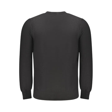 Hugo Boss Black Cotton Men Sweater
