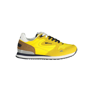 Gas Yellow Polyester Men Sneaker