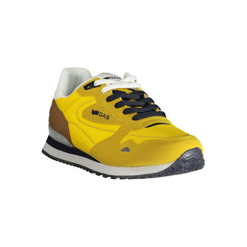 Gas Yellow Polyester Men Sneaker