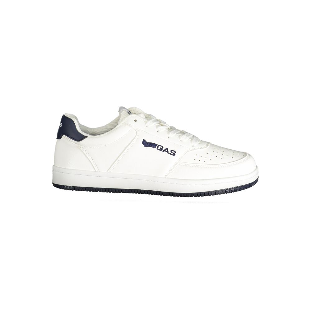 Gas White Polyester Men Sneaker