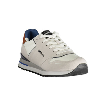 Gas White Polyester Men Sneaker