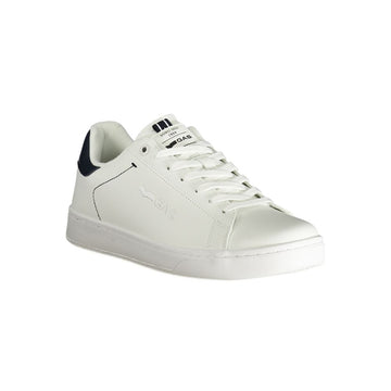 Gas White Polyester Men Sneaker