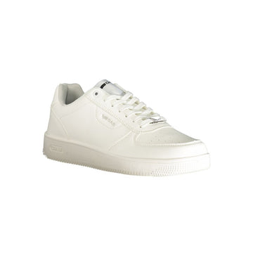 Gas White Polyester Men Sneaker