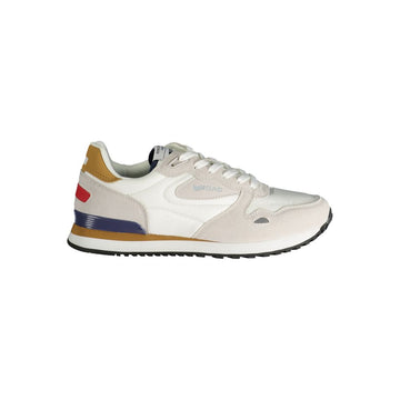Gas White Polyester Men Sneaker