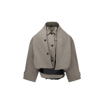 Balenciaga Reverse hooded Trench Coat