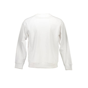 Calvin Klein White Cotton Unisex Sweatshirt