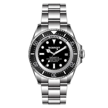 Bobroff Gray Stainless Steel Watch