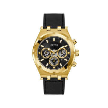 Guess Black Leather Watch