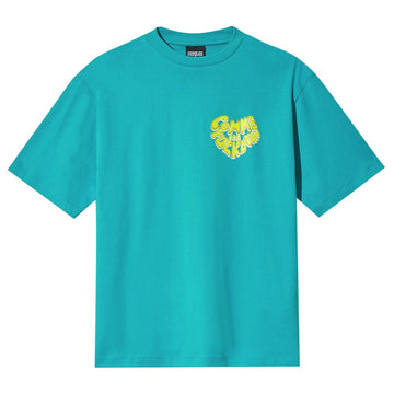 Comme Des Fuckdown Green Cotton Women T-Shirt