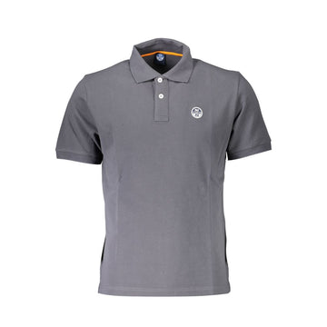 North Sails Gray Cotton Polo Shirt