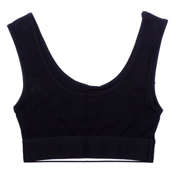 Comme Des Fuckdown Black Cotton Tops & T-Shirt