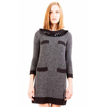 Love Moschino Gray Wool Dress