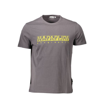 Napapijri Gray Cotton T-Shirt