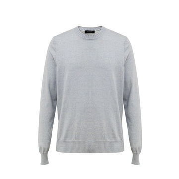 Gran Sasso Blue Cotton Sweater