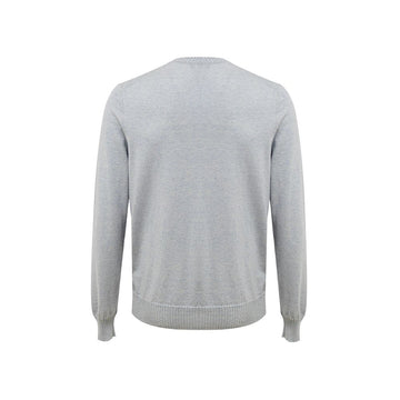 Gran Sasso Blue Cotton Sweater
