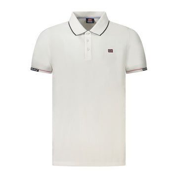 Norway 1963 White Cotton Men Polo Shirt