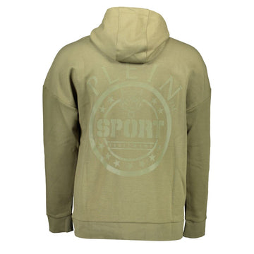 Plein Sport Green Cotton Sweater