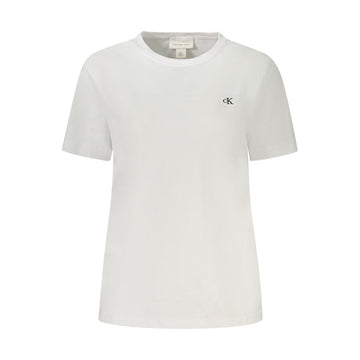 Calvin Klein White Cotton Tops & T-Shirt