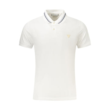 Guess Jeans White Cotton Polo Shirt