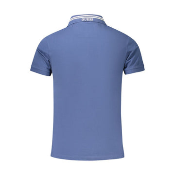 Guess Jeans Blue Cotton Polo Shirt