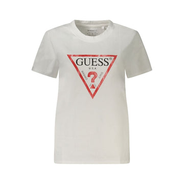 Guess Jeans White Cotton Tops & T-Shirt