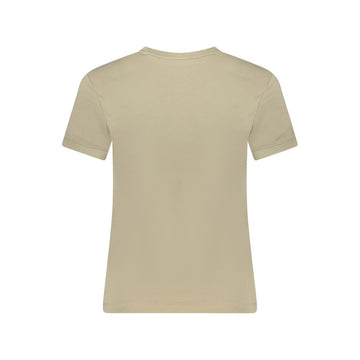 Guess Jeans Beige Cotton Tops & T-Shirt