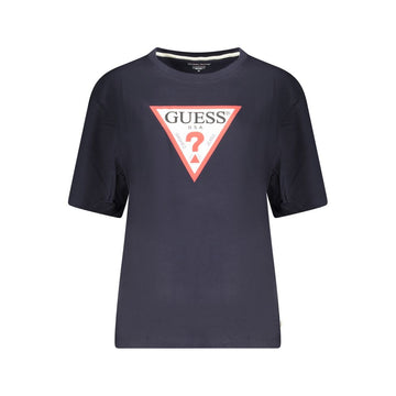 Guess Jeans Blue Cotton Tops & T-Shirt