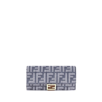 Fendi FF print denim Wallet