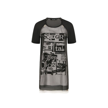Dsquared² Silk Printed Mini Dress