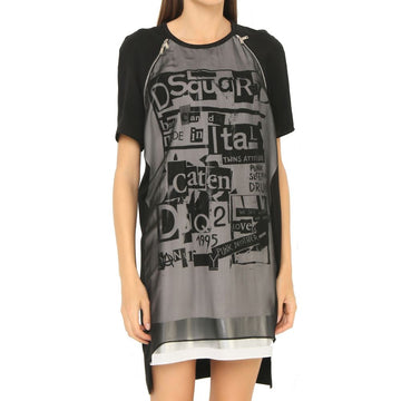Dsquared² Silk Printed Mini Dress