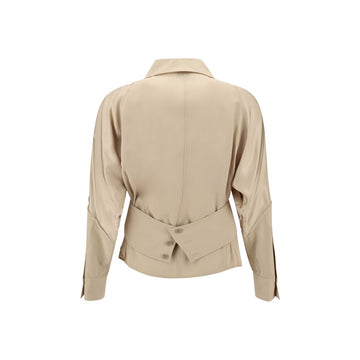 PINKO Belted habotai Shirt