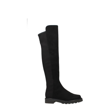 Stuart Weitzman Black Leather Over The Knee