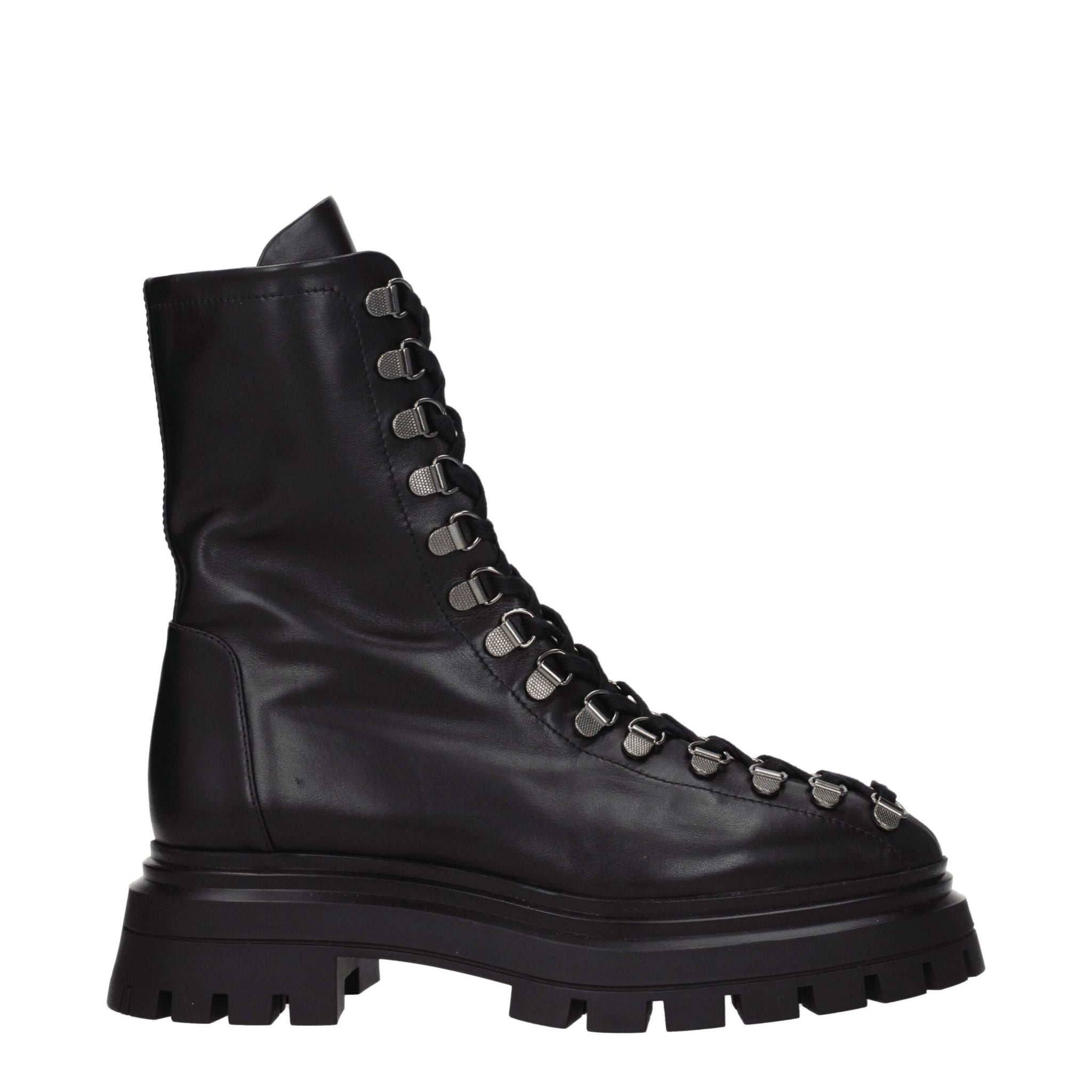 Stuart Weitzman Black Leather Ankle Boots