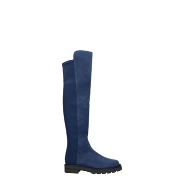 Stuart Weitzman Blue Leather Over The Knee