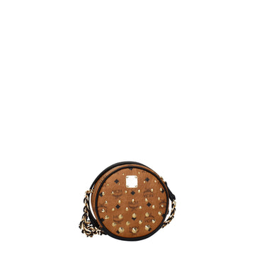 MCM Brown Leather Crossbody Bag