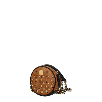 MCM Brown Leather Crossbody Bag