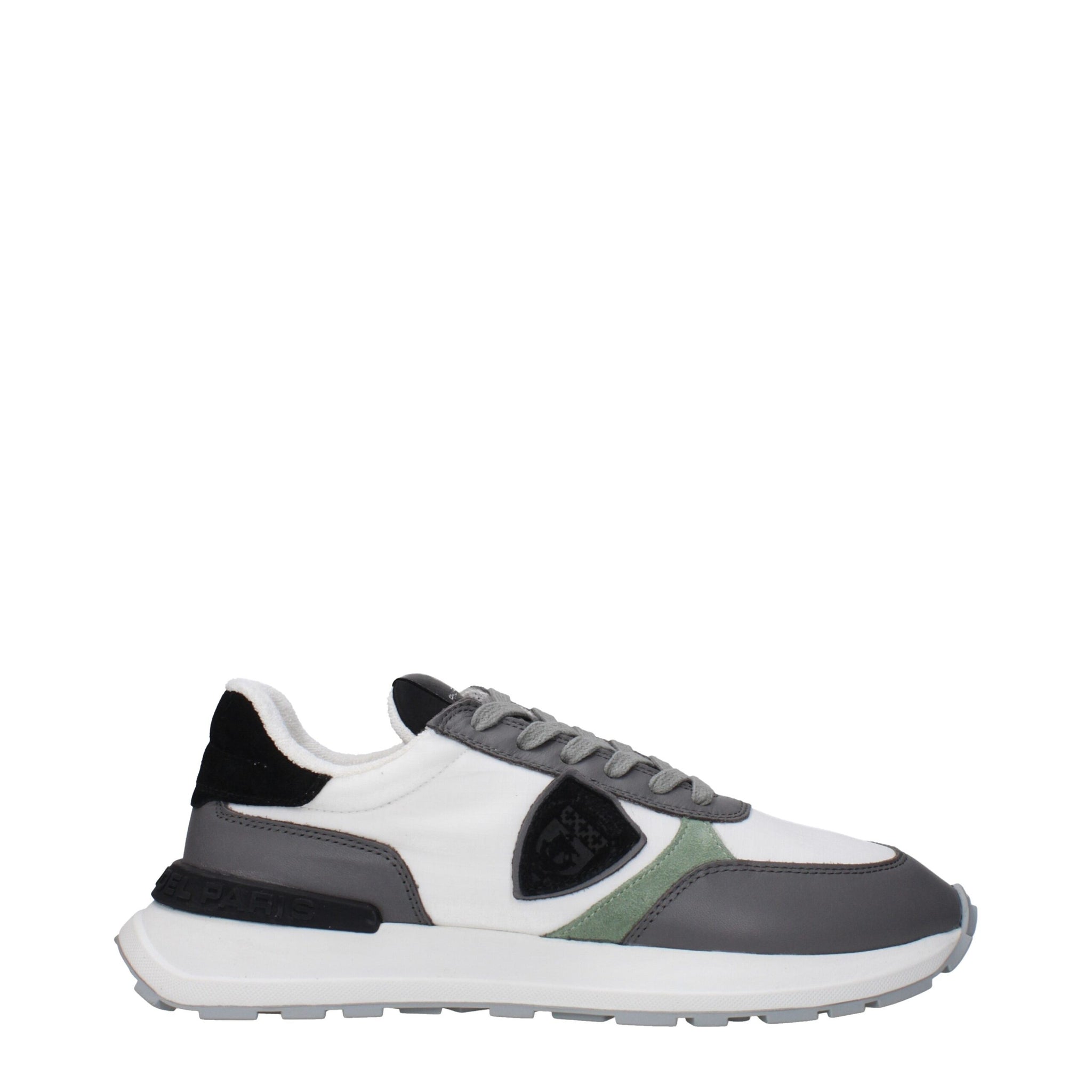 Philippe Model White Fabric Low Tops