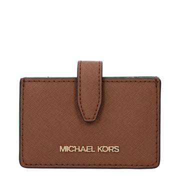 Michael Kors Brown Leather Cardholders