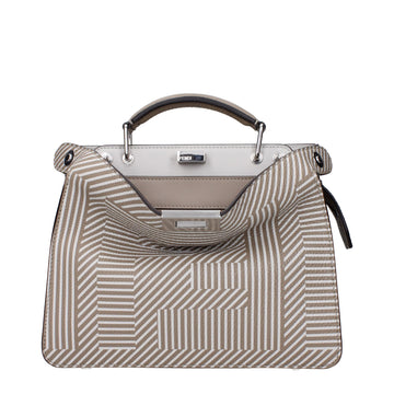 Fendi Beige Leather Handbag