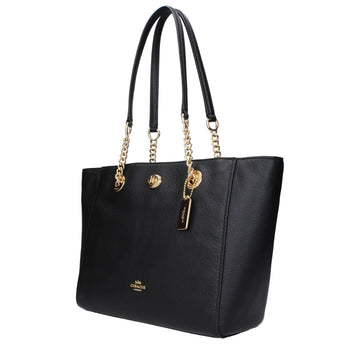 COACH Black Leather Shoulder Bags