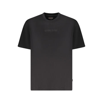 Guess Jeans Black Cotton Men Oversize T-Shirt