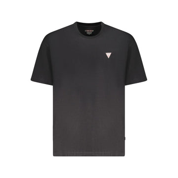 Guess Jeans Black Cotton Men T-Shirt