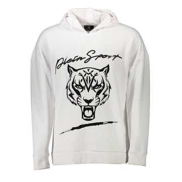 Plein Sport White Cotton Sweater