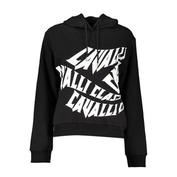 Cavalli Class Black Cotton Sweater