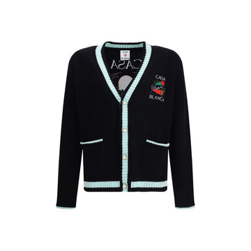 Casablanca Merino Wool embroidered Cardigan